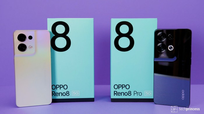 Spesifikasi oppo reno 8 dan perbandingan dengan oppo reno 7