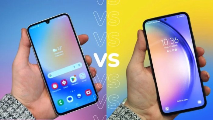 Perbedaan harga dan spesifikasi samsung a34 vs a54 terbaru